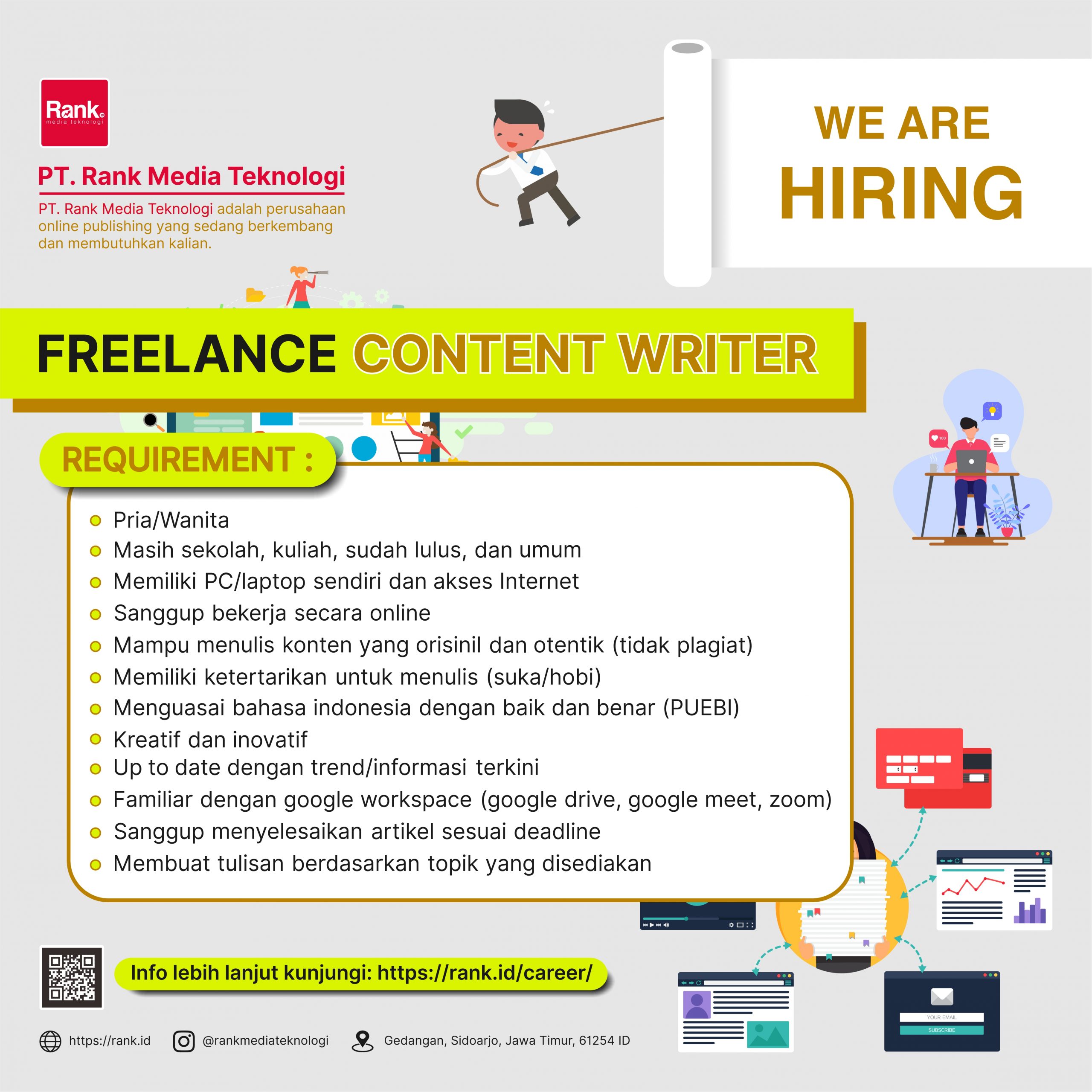 Recruitment Freelance Writer 2022