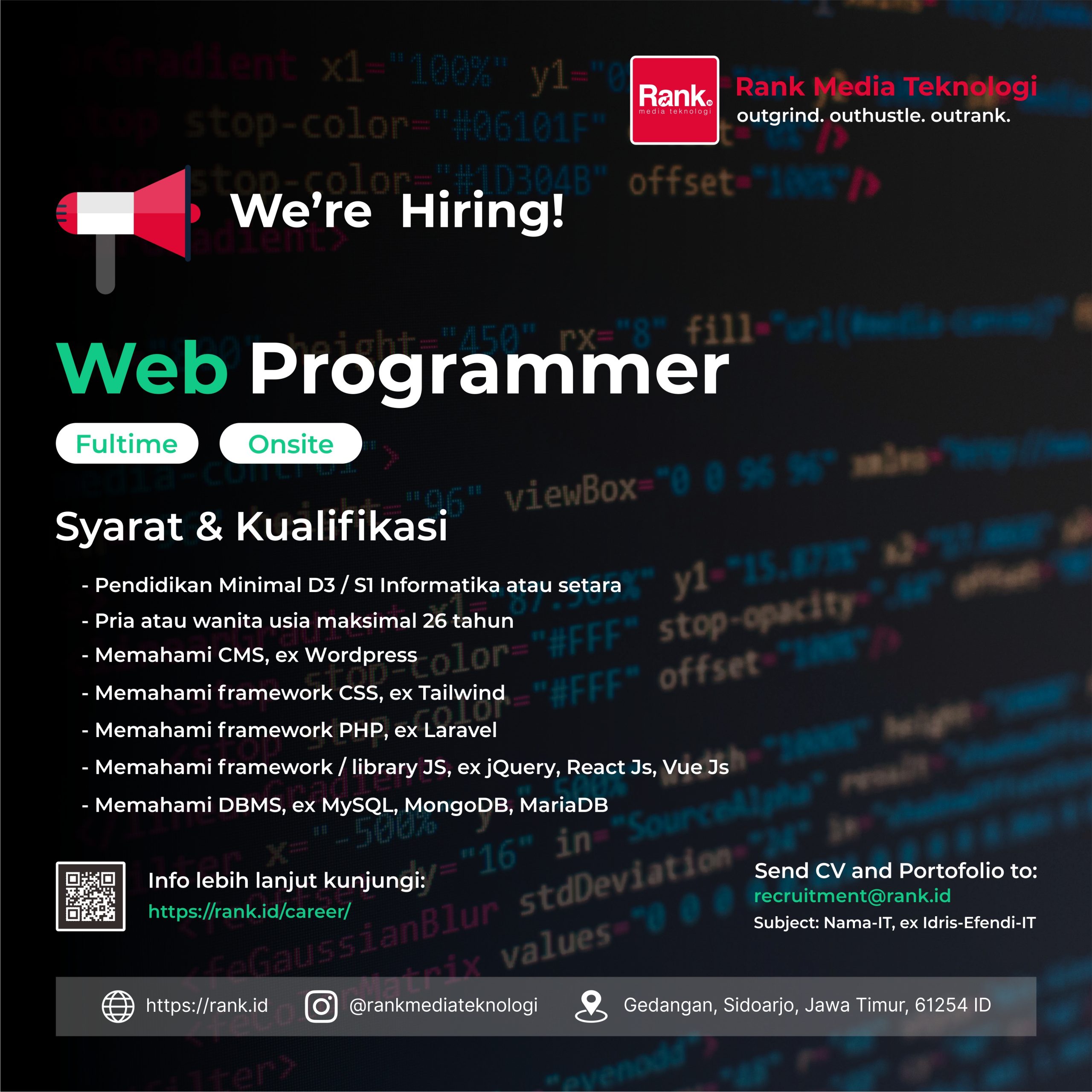 Recruitment WEB Programmer 2022